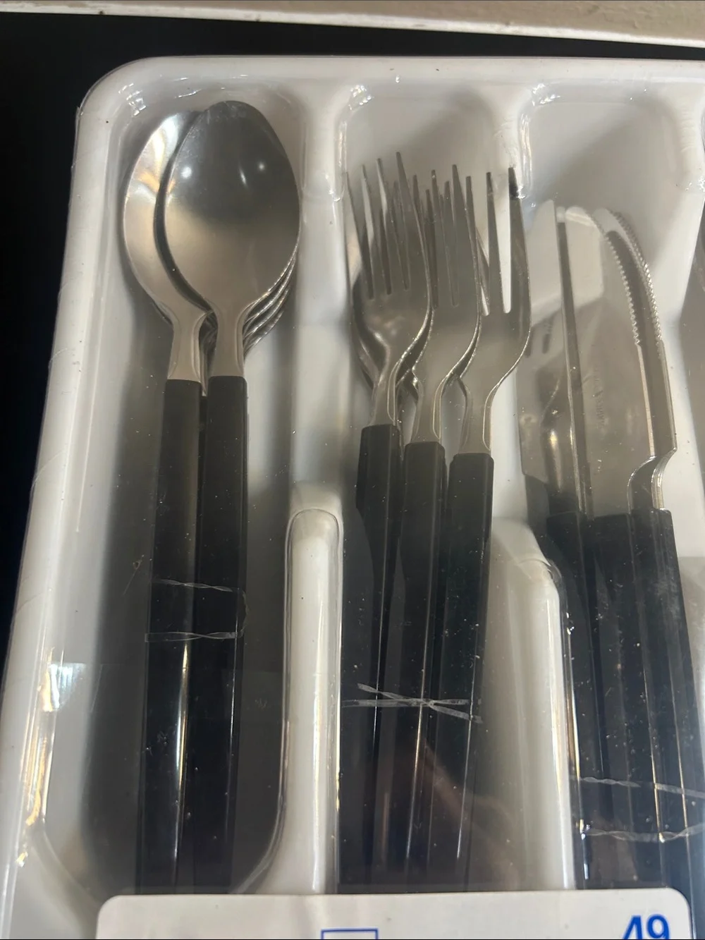 Mainstays black silver
